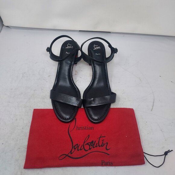 Christian Louboutin Black Miss Jane Sandal - Picture 7 of 11